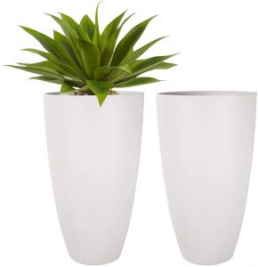 Set Of 2 Large Hanging PLanters In Weathered Grey by La Julie Mose