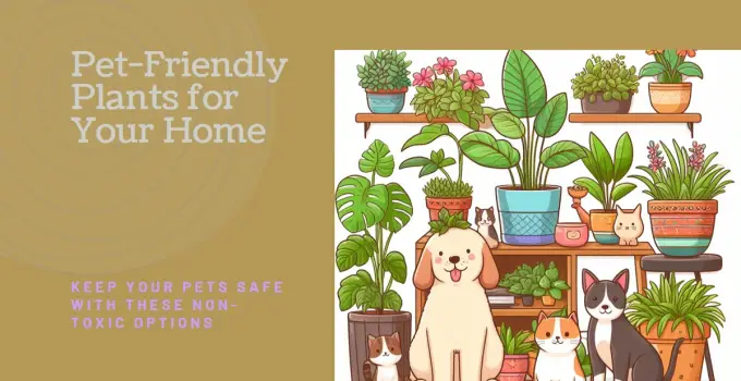 Keeping Your Pets Safe: The Top Non-Toxic Indoor Plants for Homes with Dogs and Cats